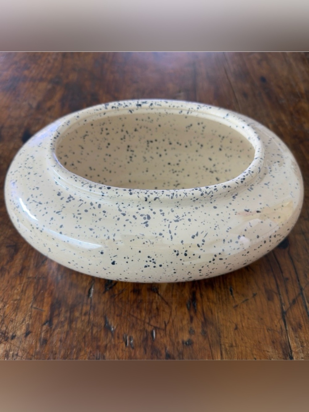 Vintage 1980’s Rosenthal Netter 
Speckled Ceramic Planter
